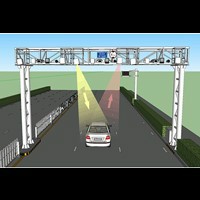 固定垂直式機動(dòng)車(chē)尾氣遙感監測系統