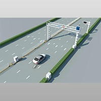 固定水平式機動(dòng)車(chē)尾氣遙感監測系統